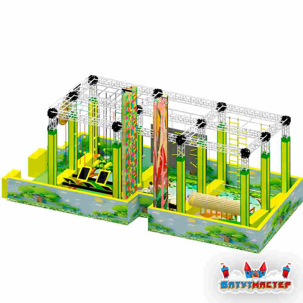 Полоса препятствий парк ниндзя «Лесной Воин», 10,7×4,75×5 м