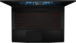 Ноутбук MSI GF63 Thin 11UD-206XRU, 15.6", IPS, Intel Core i5 11400H 2.7ГГц, 16ГБ, 512ГБ SSD, NVIDIA GeForce RTX 3050 Ti для ноутбуков - 4096 Мб, Free DOS, 9S7-16R612-206, черный