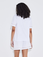 Пижама Suite Pyjama in white (1) рубашка с коротким рукавом + шорты