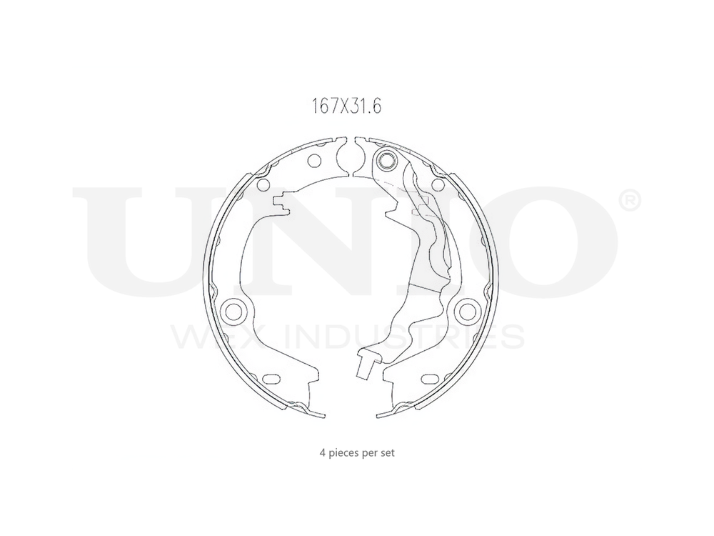 Колодки тормозные бараб. задние UNIO BRP-10045