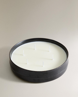 Zara Home Свеча ароматическая Verdant Forest 1350 г, растительный воск, аромат древесный, Коричневый