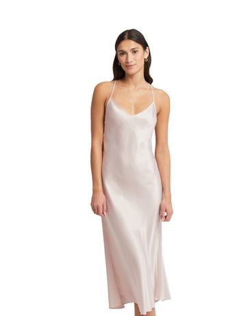 ночная сорочка из шармёза Rya Collection Stunning пыльная роза — фото 1