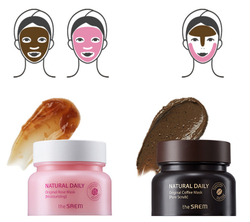 The Saem Natural Daily Original Coffee Mask кофейная маска-скраб для кожи с расширенными порами