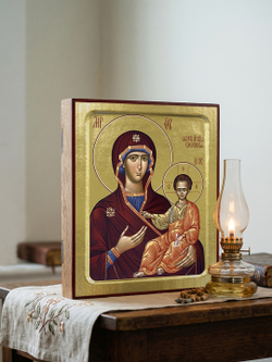 Икона Пресвятой Богородицы, Смоленская на дереве: 125 х 160 (Синопсисъ)