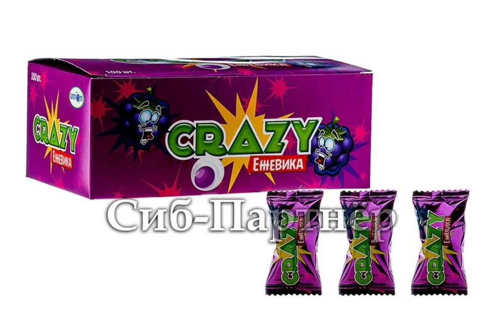 Жев.рез. "CRAZY" с ежвичной нач. (4,2гр*100шт*20бл)