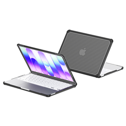 Чехол темного цвета для ноутбука MacBook Neo 13 (с 2026-) от Dux Ducis, серии LCGH Series Protective Case