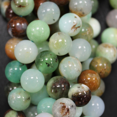 Хризопраз АА бусины 6мм 8,5мм