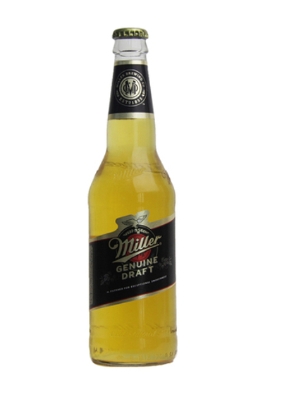 Пиво "Miller Genuine Draft" светлое пастеризованное 0.5 л.ст/бутылка