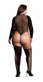 Оригинальный боди-комбинезон Kalyke XXIII Bodystocking with Turtleneck (Размер: XL-XXL-XXXL) (Цвет: черный)