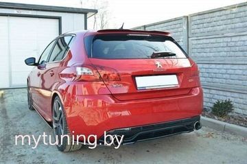 Накладка на бампер задний для PEUGEOT 308 II GTI 15-...