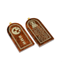 Авто-брелок "BMW" "БМВ" обсидиан