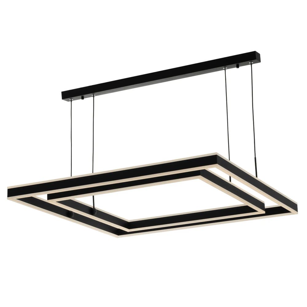 Citilux Дуэт CL719K211 LED Люстра подвесная с пультом Чёрная