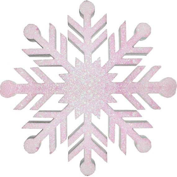 Снежинка из пенофлекса Резная 400 мм., белый, ПромЕлка (CP-400White)