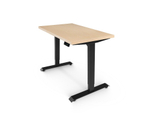 Регулируемый компьютерный стол Bazalt с регулировкой по высоте — столешница МДФ Дуб беленый