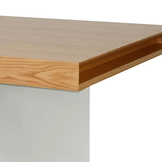 Обеденный стол Somerset 200x100 см, шпон дуба, ножка из стекла