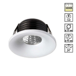 357700 SPOT NT18 490 белый Встраиваемый светильник IP20 LED 3000K 3W 160-265V DOT