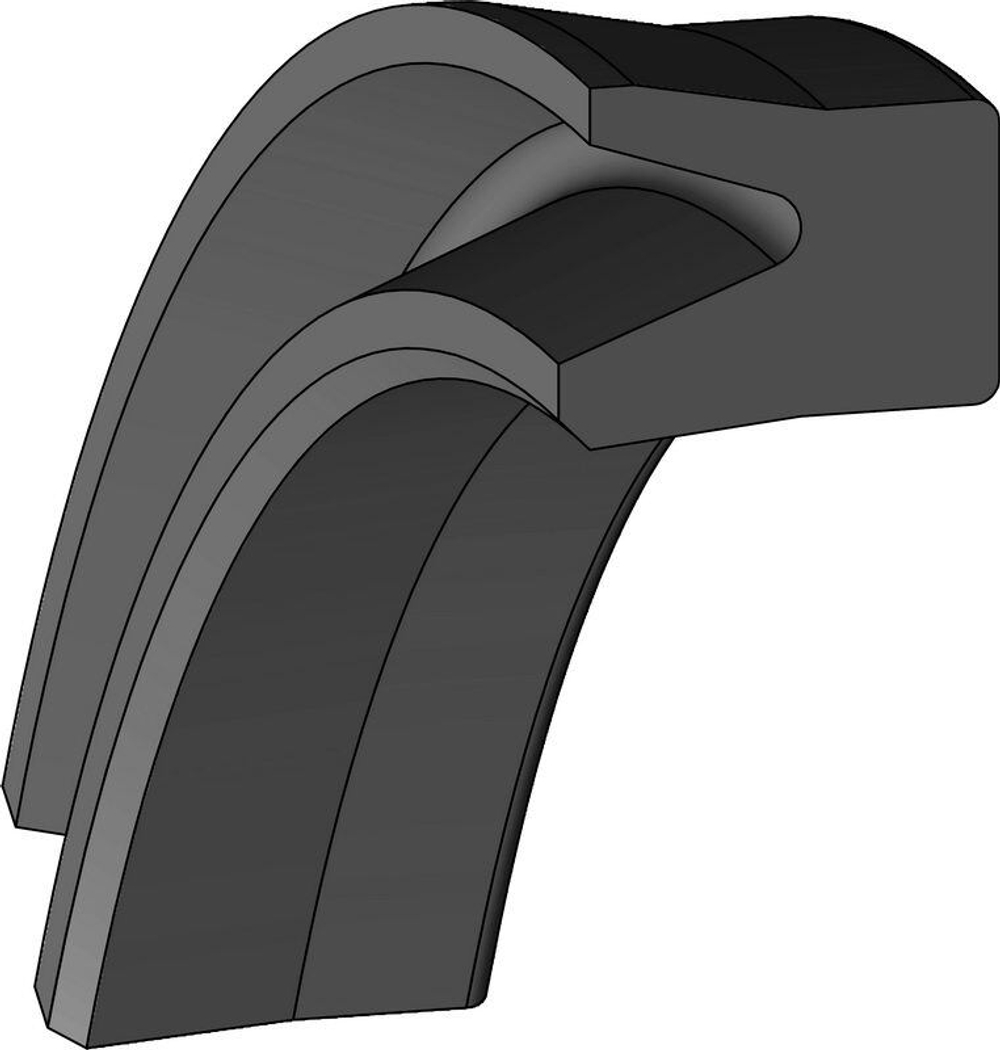 A802-025 NBR Пневматическое уплотнение поршня 25-19-3,25