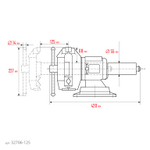 KRAFTOOL 3D Multi-Purpose, 125 мм, Чугунные слесарные тиски (32706-125)