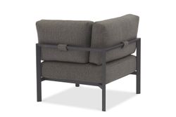 Stockholm, диван антрацит/серый, алюминий
