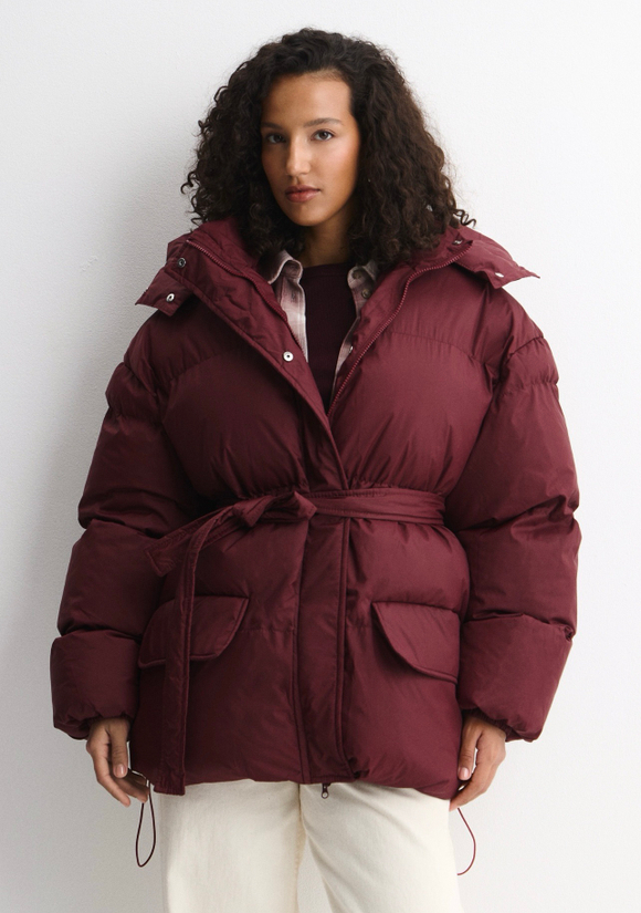 Пуховик Энни свекольный