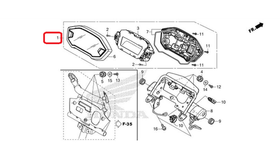 37100-KZZ-D21. METER ASSY., COMBINATION (KPH). For Honda CRF250L 2017-2020. Dash board. Speedometer.