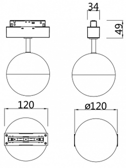 Трековый светильник Maytoni Technical TR017-2-10W4K-W