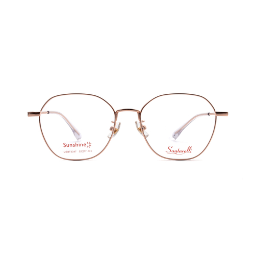 Оправа бабочка Santarelli MSBT3347 C31 с клипом золотая прозрачная