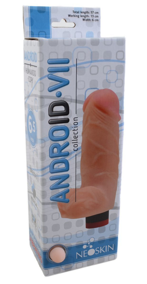LOVETOY ANDROID VII – реалистичный вибратор с широким стволом, телесный, 17 см