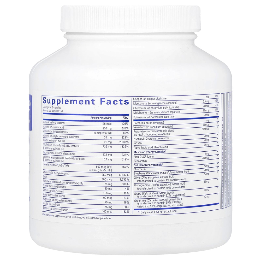 Pure Encapsulations, Полифенольные питательные вещества, 180 капсул
