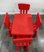 Детский стул BARNSTOL, пластик, 39*67*36 см, красный