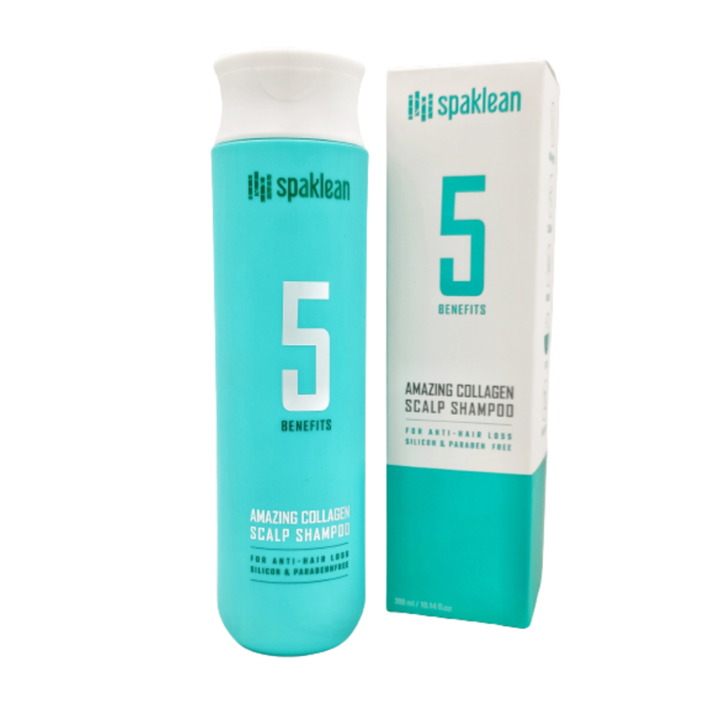 Восстанавливающий шампунь для волос с наноколлагеном Spaklean Amazing Collagen Scalp Shampoo,300 мл