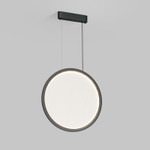 Подвесной светильник вертикальный VEIL, 35 Вт, ?600?2100 мм, LED 2700-6000K, IP20, пульт Д/У (в комплекте), черный, алюминий, акрил