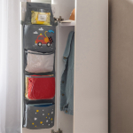 Кармашки для детского сада, на липучке. Пожарная с фетровыми колесами