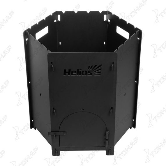 Печь под казан сборная ПКM-02С, дверца, столики, ст.3 мм, терм.покрытие, сумка (T-HS-PKM-02S) Helios