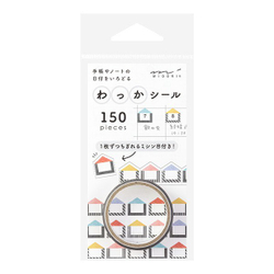 Стикеры Midori Notebook Sticker Wakka Houses