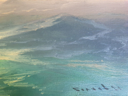 Беляев В. В. На закате. Холст, масло. Россия, 2021 г.