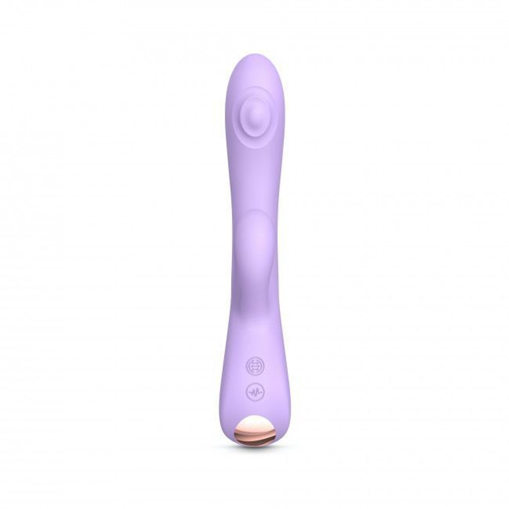 Сиреневый вибратор-кролик Bunny & Clyde - 22,5 см. (Цвет: сиреневый)