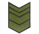 Нашивка за выслугу 12 лет оливковая (на липучке)