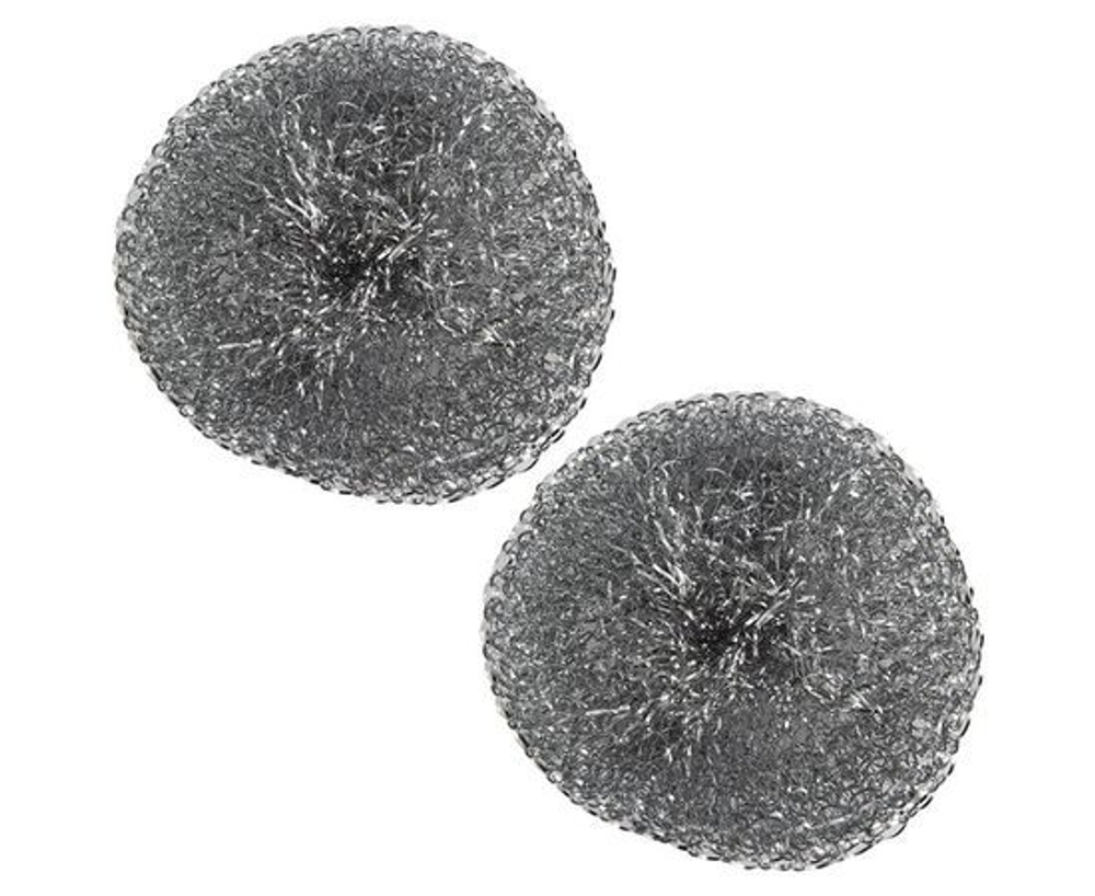 Металлическая губка для посуды Рыжий кот сетка, вес 15 гр, 2 шт 310569