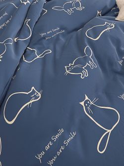 Постельное белье перкаль Сказка "Котики" 1,5-сп Наволочка 50х70 см 1 шт Простынь 150x215 см Пододеяльник 145x215 см