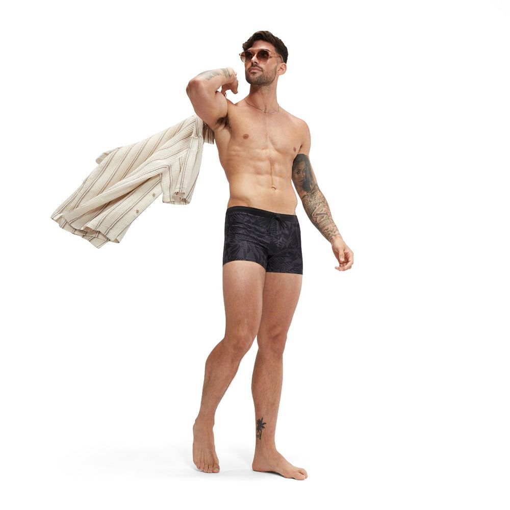 Плавки SPEEDO Valmilton Alov asht, 8-00303115749, р.32 российский размер 48, нейлон, эластан, черно-серый