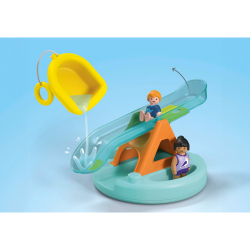 Playmobil - Junior Aqua Плавающий остров с горкой 71687