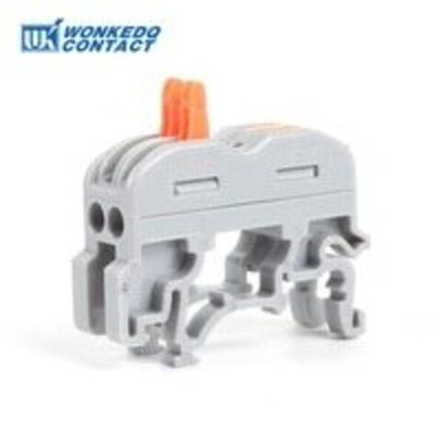 Клемма монтажная проходная СМК 4 отверстия 4мм2 (100 шт.) на DIN рейку  222-212 рычажковая 450V/32A WONKE ELECTRIC