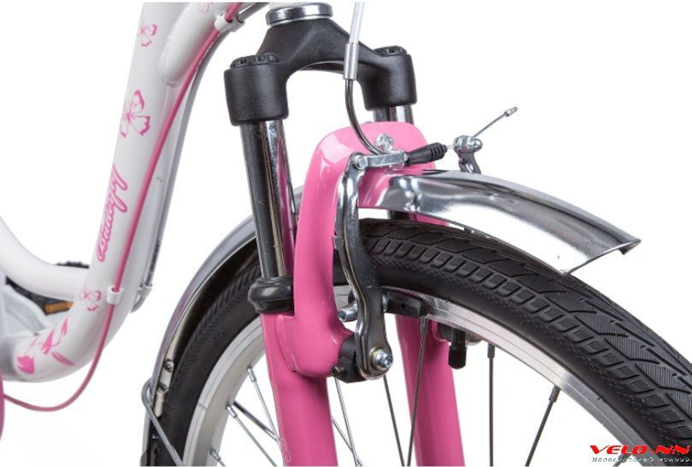 Велосипед NOVATRACK Butterfly 24" 6ск (2022) розовый