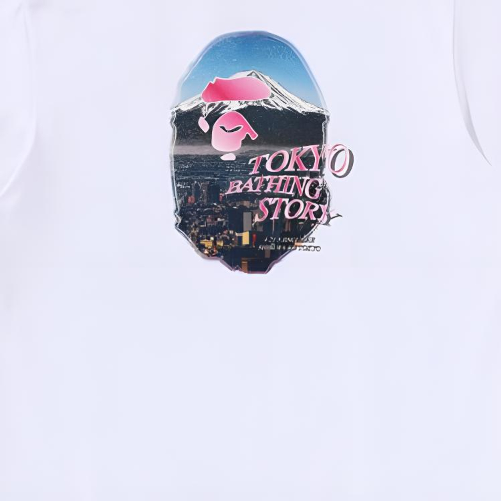 A Bathing Ape Bathing Ape Logo Printed Футболка белый