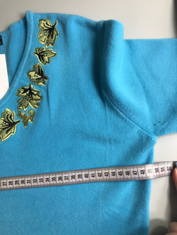 Джемпер Clahhic с вышивкой, маркировка XL/XXL, визуально на 50/52 размер, новый