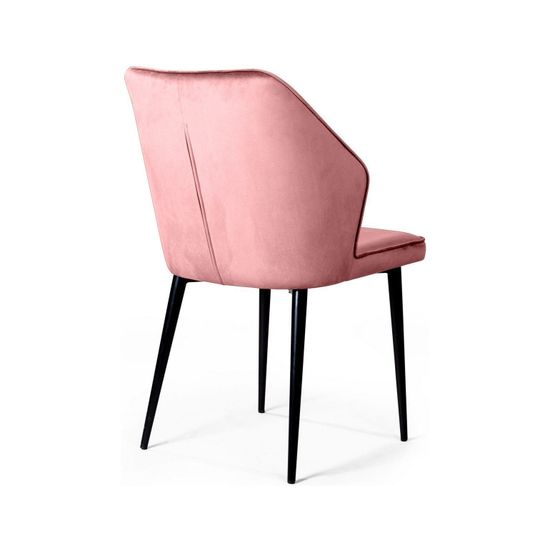 Стул Berg, бархат пудровый 15