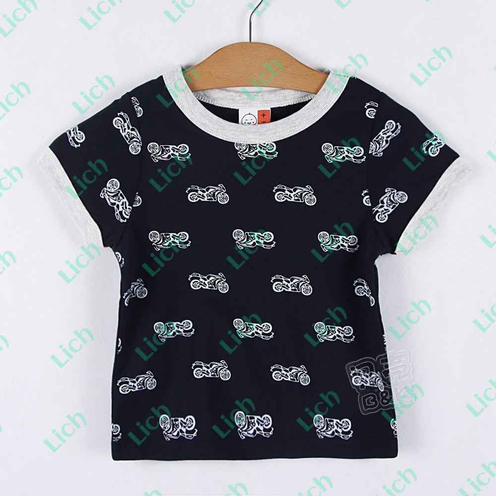 Футболка детская с принтами мотоциклов