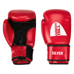 Бокс перчатки GREEN HILL SILVER (BGS-2039) красный 12oz                                                    .