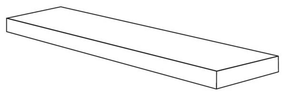 Угловая ступень CROSSROAD WOOD ANG.TOP SX WHITE RET левая